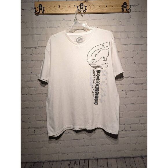 Ecko Unlimited v-neck white T-shirt size 2x - Picture 1 of 3